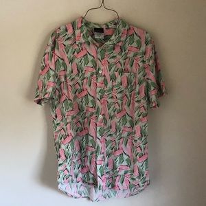 Stranger Things Merch | Hopper Button Down Shirt